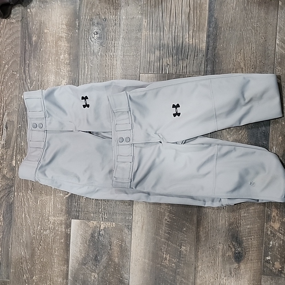 2 Under Armour Gray Baseball Pants